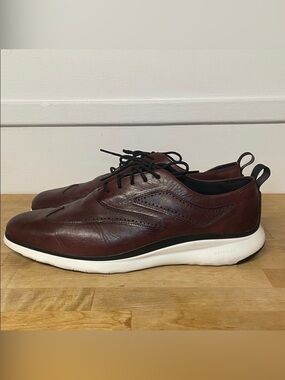 Cole Haan Men's 3 Zerogrand Wingtip Wine dressy sneakers size 13 wide
